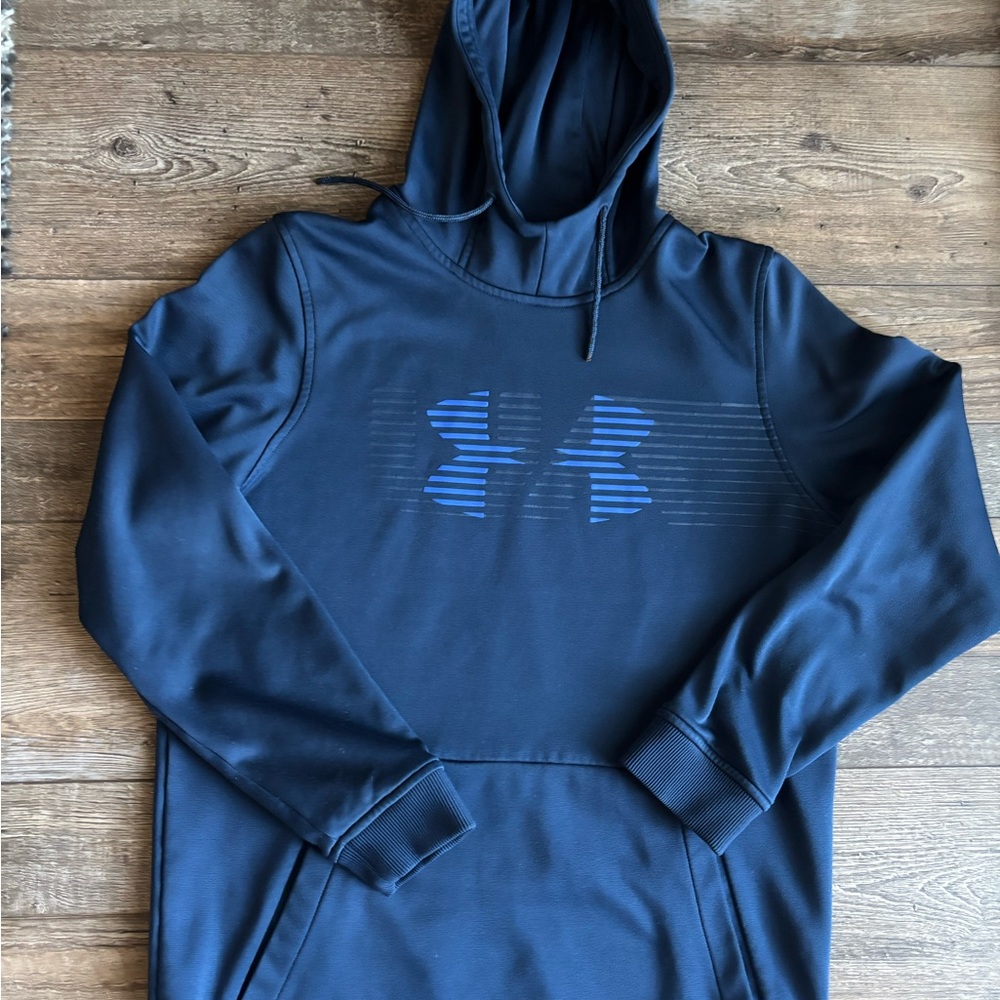 Under Armour Blue Sweatshirt Stylish Athletic Hoodie
